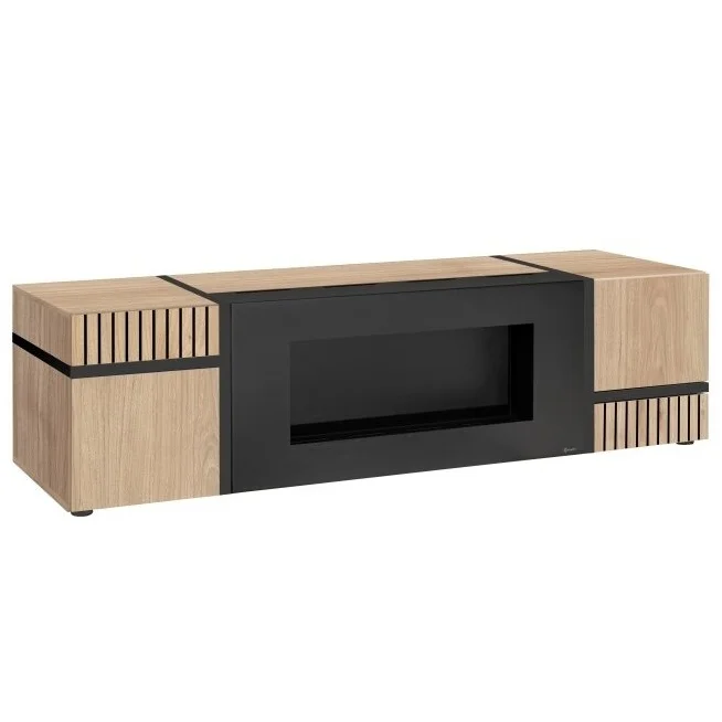 Meuble TV Cross RTV-K avec cheminée bioéthanol — vue d’ensemble