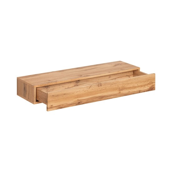 EASY type 05 étagère murale avec tiroir, chêne Wotan — détail 2
