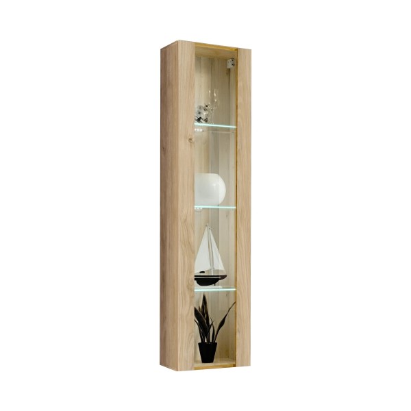 FLY 41 vitrine murale suspendue, hickory Jackson — vue d’ensemble