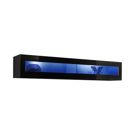 FLY 51 vitrine horizontale avec éclairage, noir brillant — détail 1