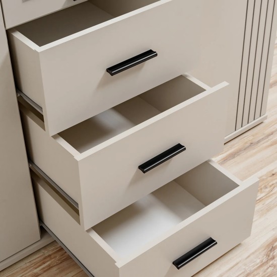 Armoire SIGMA 135 cm, 3 portes avec miroir — détail 2