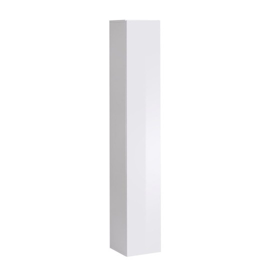 SWITCH VI composition murale suspendue, blanc brillant avec chêne Wotan, façades rainurées — détail 1